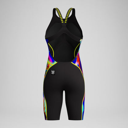 Speedo Fastskin LZR Pure Intent 2.0 Openback Kneeskin Black/Yellow