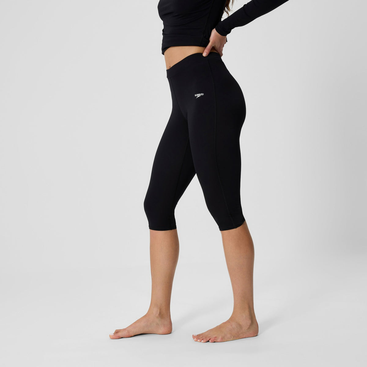 Speedo Endurance+ Three Quarter Swim Legging Black