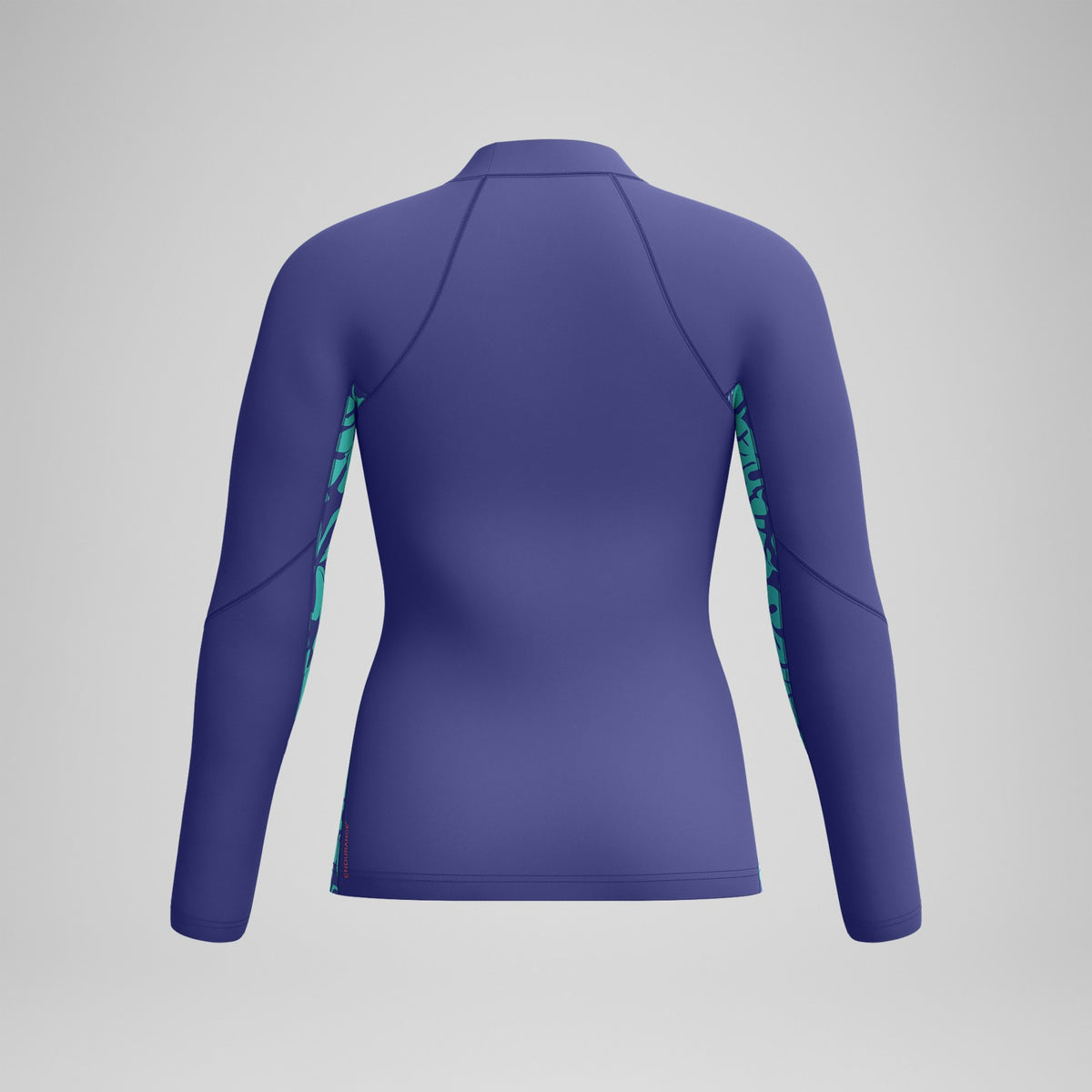 Speedo Printed Long Sleeve Rash Top Blue/Green