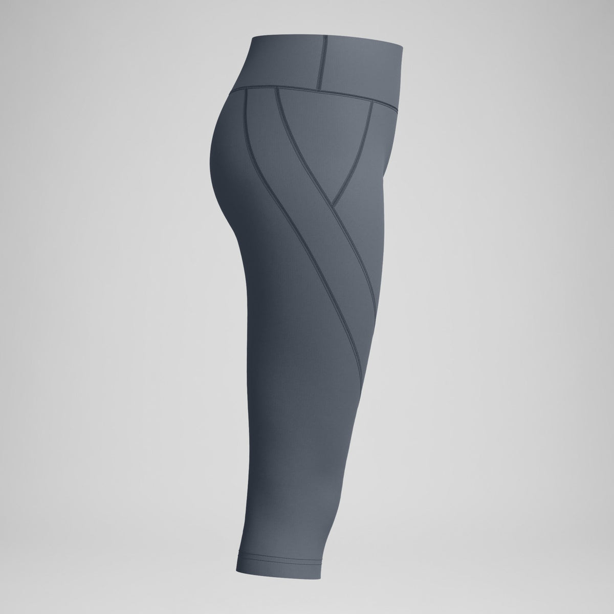 Speedo Solid Panel 3/4 Leggings Grey