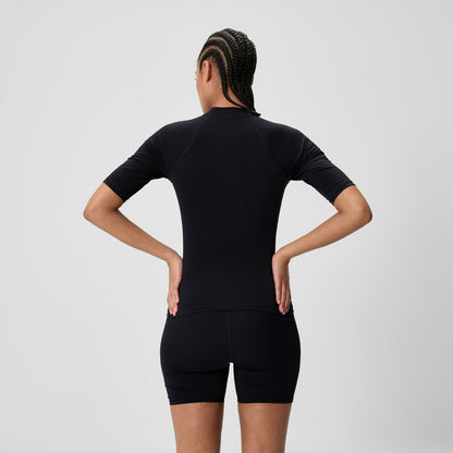 Speedo Endurance+ Short Sleeve Rashguard Black