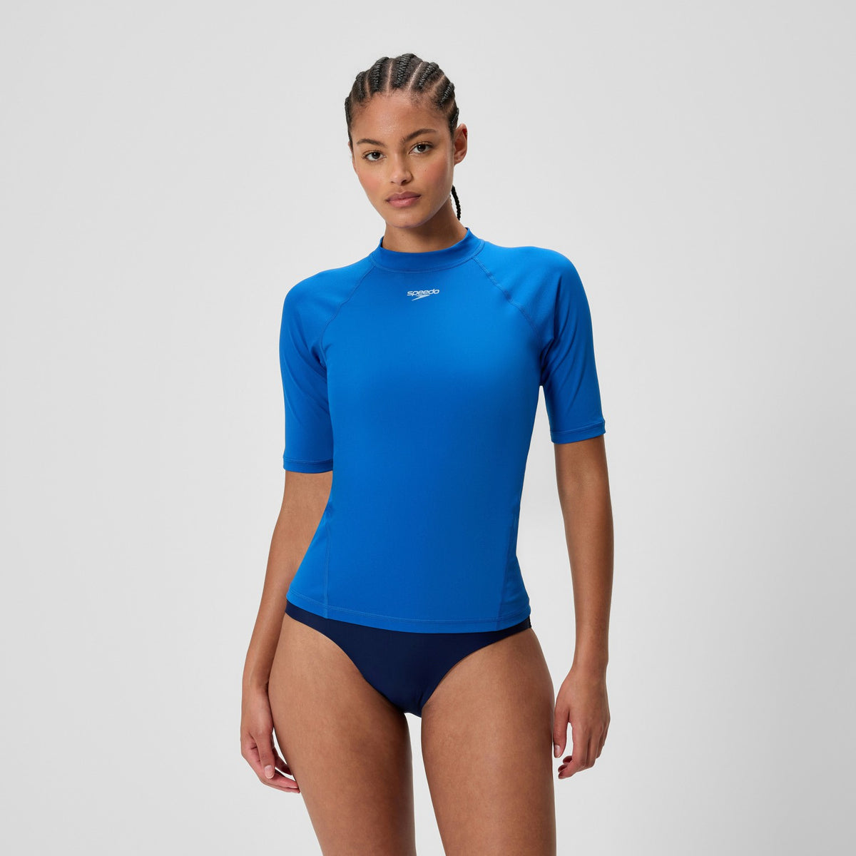 Speedo Endurance+ Short Sleeve Rashguard Blue