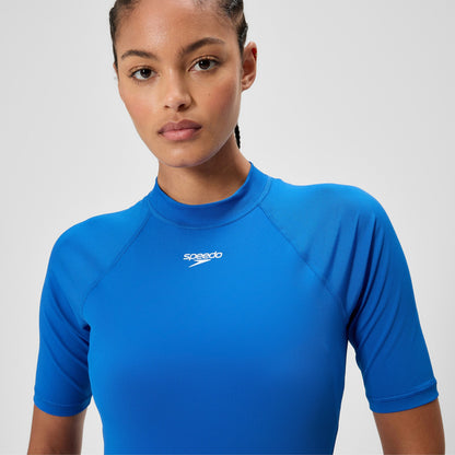 Speedo Endurance+ Short Sleeve Rashguard Blue