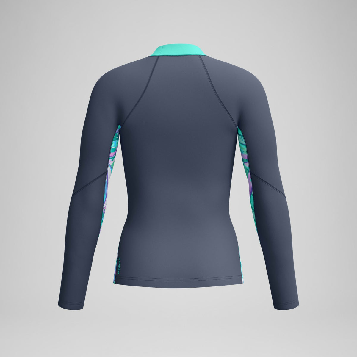Speedo Long Sleeve Rashguard Grey/Turquoise