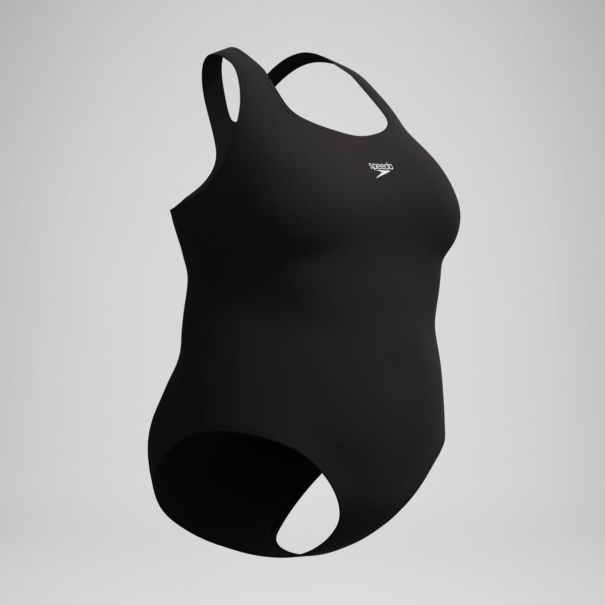 Speedo Plus Size Endurance+ Medalist Swimsuit Black