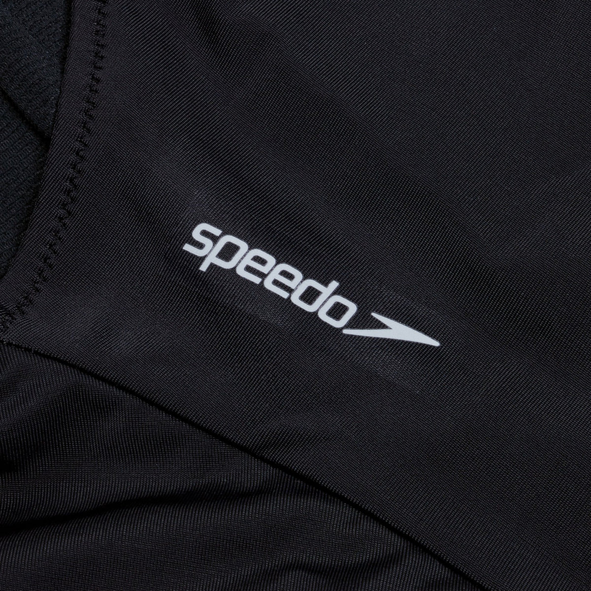 Speedo Solid Scoop Mesh One Piece Black