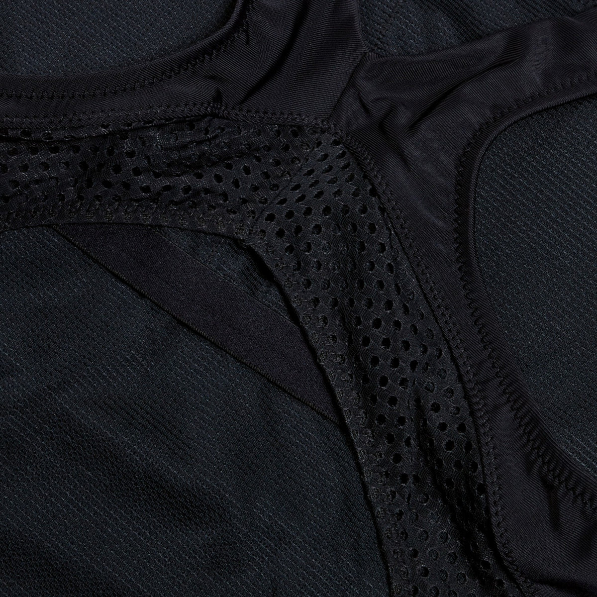 Speedo Solid Scoop Mesh One Piece Black