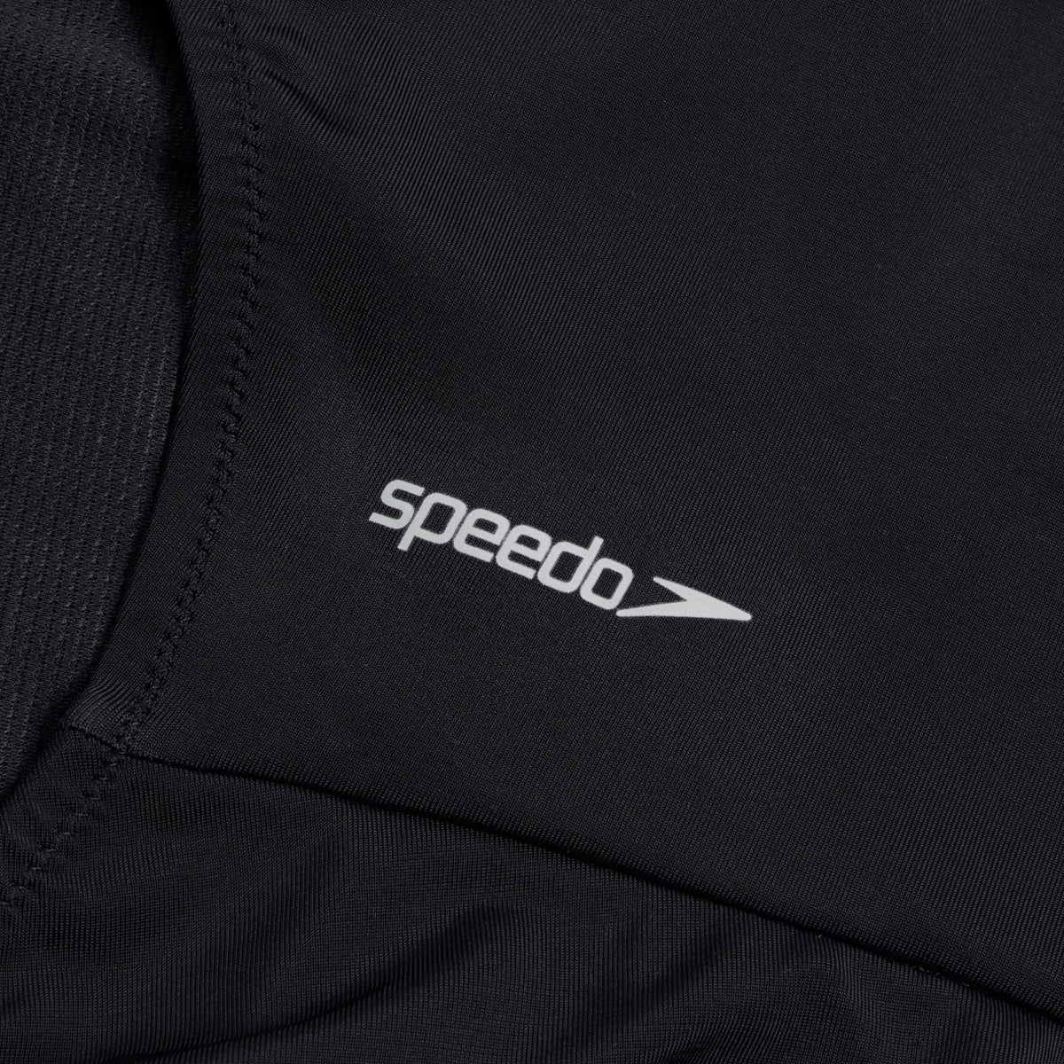 Speedo Solid High Neck One Piece Black