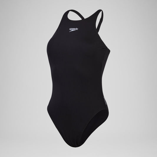 Speedo Endurance+ Longer Body V Neck Swimsuit Black