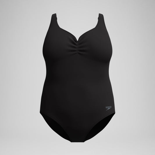 Speedo Plus Size Shaping AquaNite Swimsuit Black