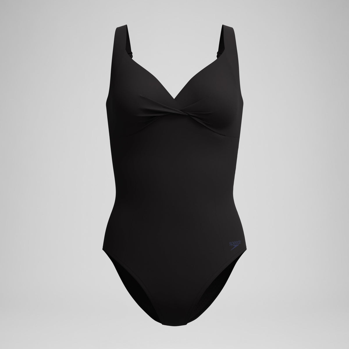 Speedo Shaping Cross Knot Swimsuit Black