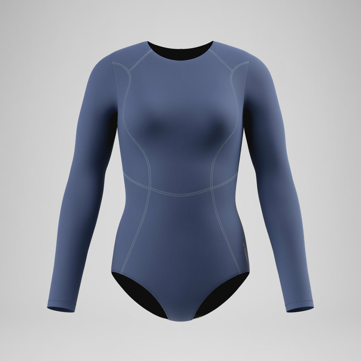 Speedo Ocean Flex Long Sleeve Zip Swimsuit Grey/Blue