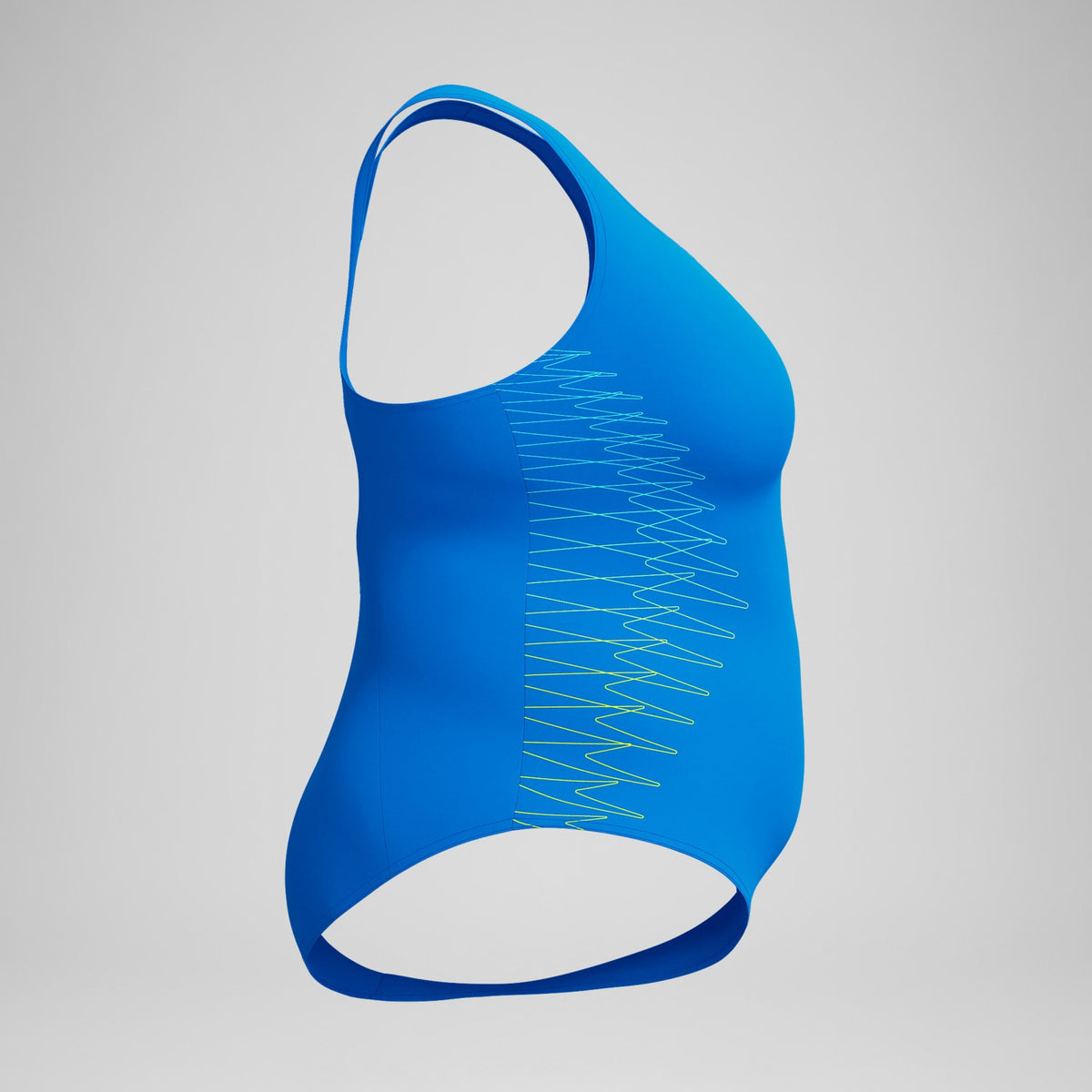 Speedo Plus Size Placement Medalist Swimsuit Blue