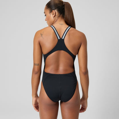 Speedo V Class Performance Back Swimsuit Black/Grey