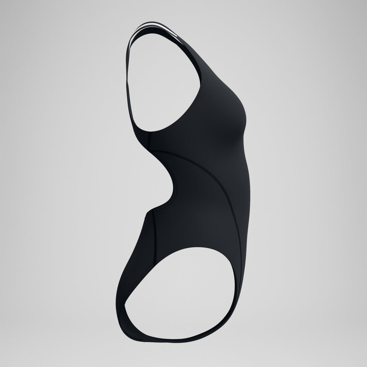 Speedo V Class Performance Back Swimsuit Black/Grey