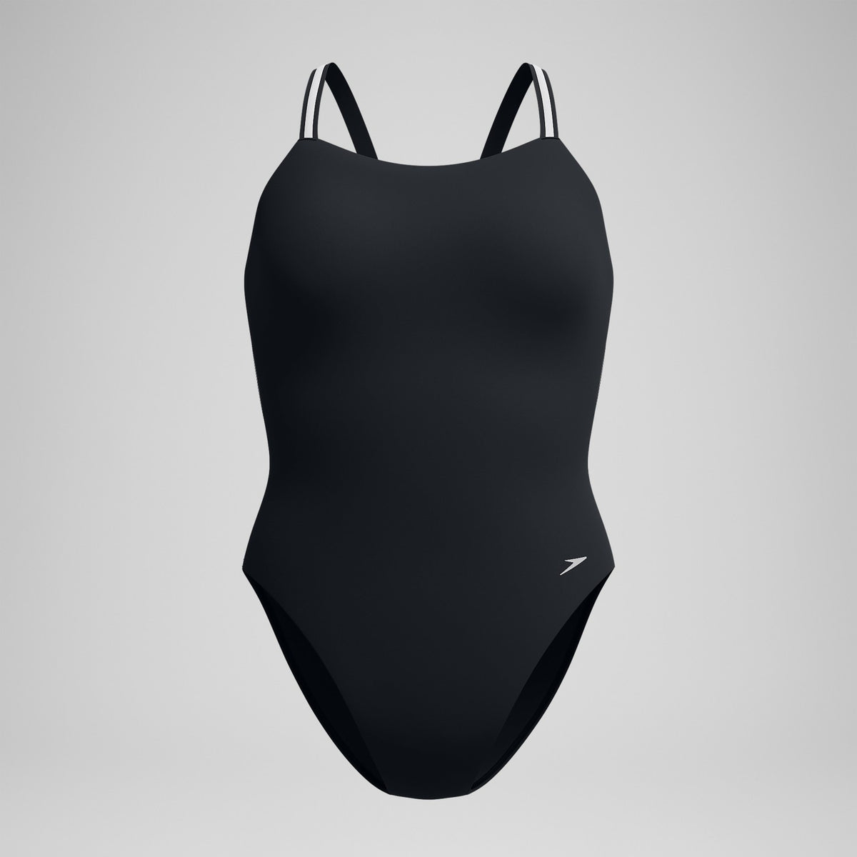 Speedo V Class Active Back Swimsuit Black/Grey
