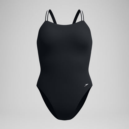 Speedo V Class Active Back Swimsuit Black/Grey