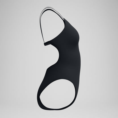 Speedo V Class Active Back Swimsuit Black/Grey