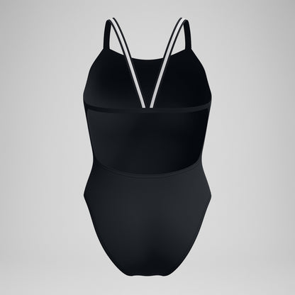 Speedo V Class Active Back Swimsuit Black/Grey