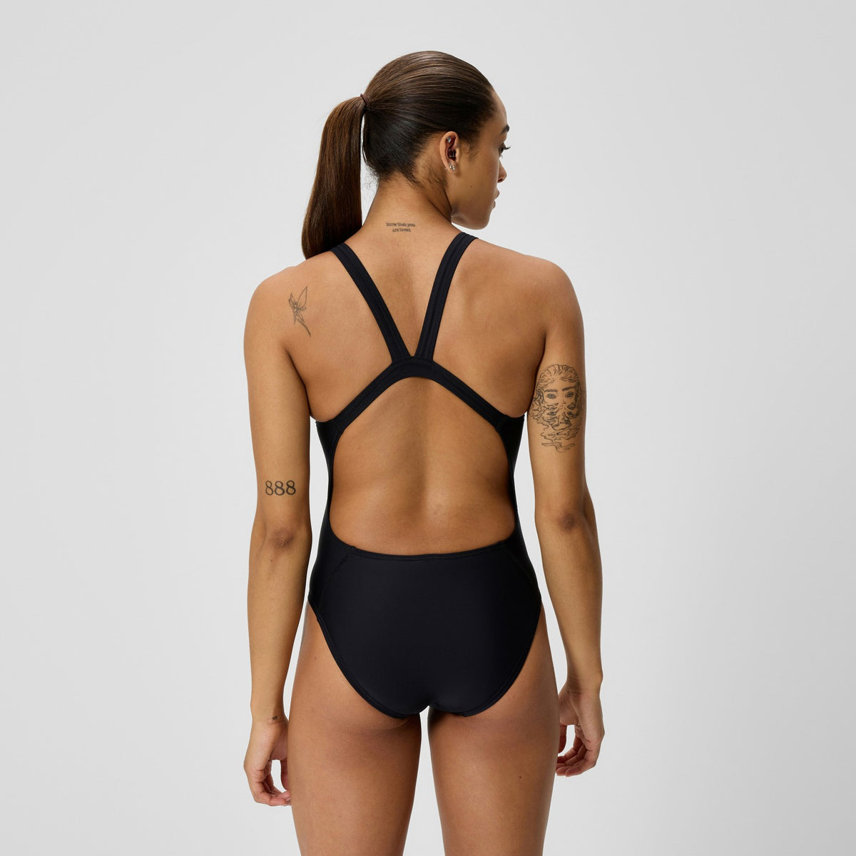 Speedo Club Training Leaderback Swimsuit Black