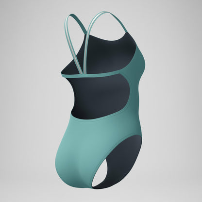 Speedo Vanquisher Active Back One Piece Storm Green