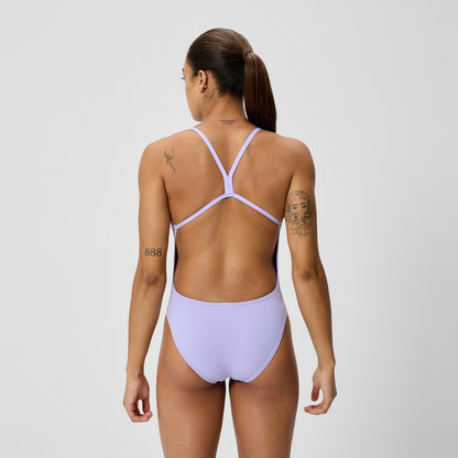 Speedo Club Training V-Back 2.0 Swimsuit Lavender