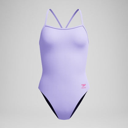 Speedo Club Training V-Back 2.0 Swimsuit Lavender