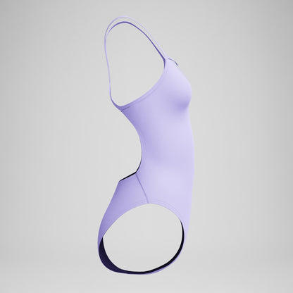 Speedo Club Training V-Back 2.0 Swimsuit Lavender