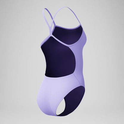Speedo Club Training V-Back 2.0 Swimsuit Lavender