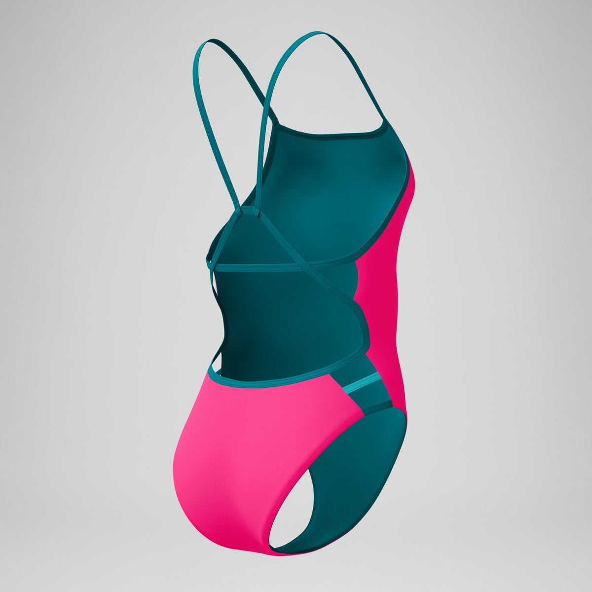 Speedo Club Training Tri Back Swimsuit Pink