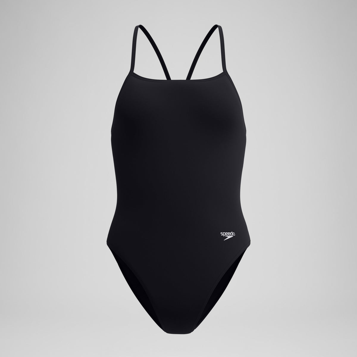 Speedo Club Training Turnback Swimsuit Black