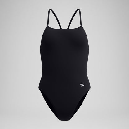 Speedo Club Training Turnback Swimsuit Black