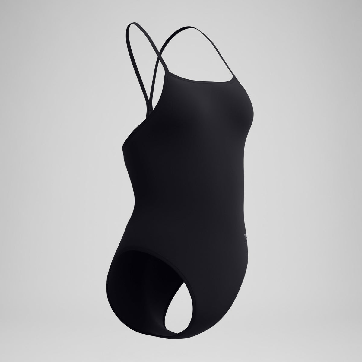 Speedo Club Training Turnback Swimsuit Black