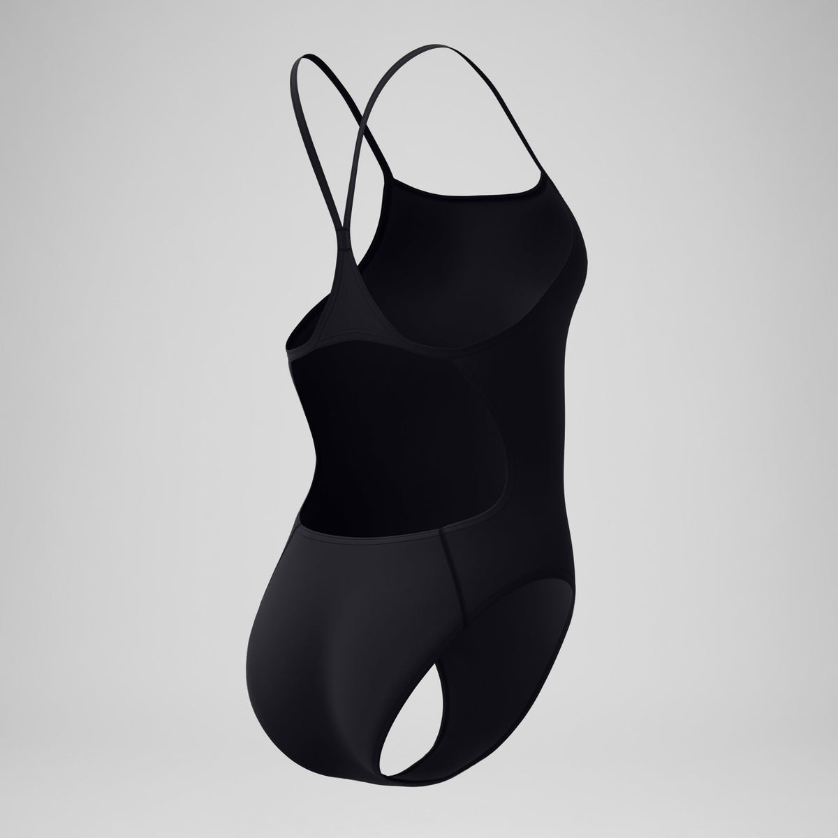 Speedo Club Training Turnback Swimsuit Black