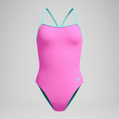 Speedo Club Training V-Back 2.0 One Piece Pink