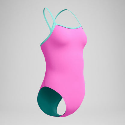 Speedo Club Training V-Back 2.0 One Piece Pink