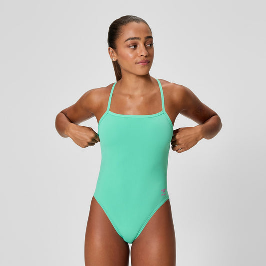 Speedo Club Training V-Back 2.0 Swimsuit Turquoise