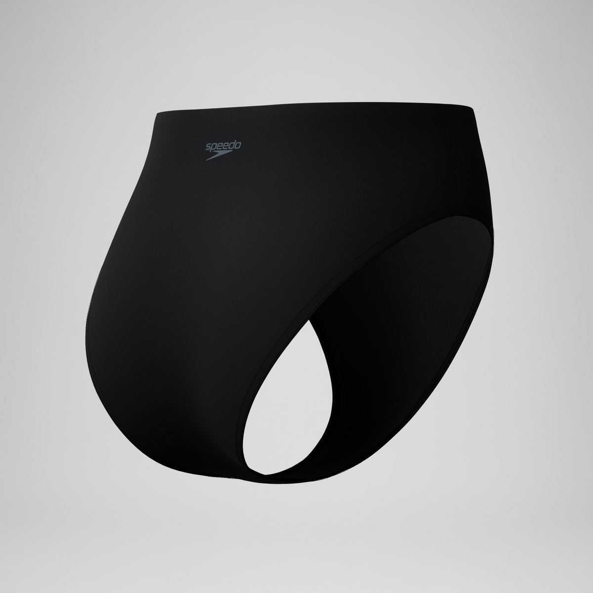 Speedo Cheeky High Waist Bikini Bottom Black