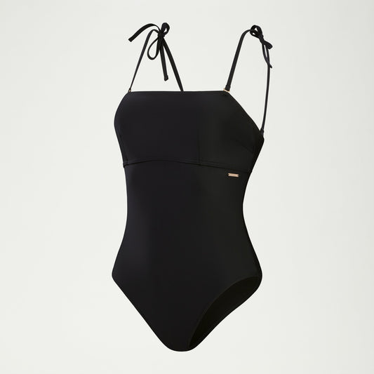 Speedo Shaping Bandeau Swimsuit Black
