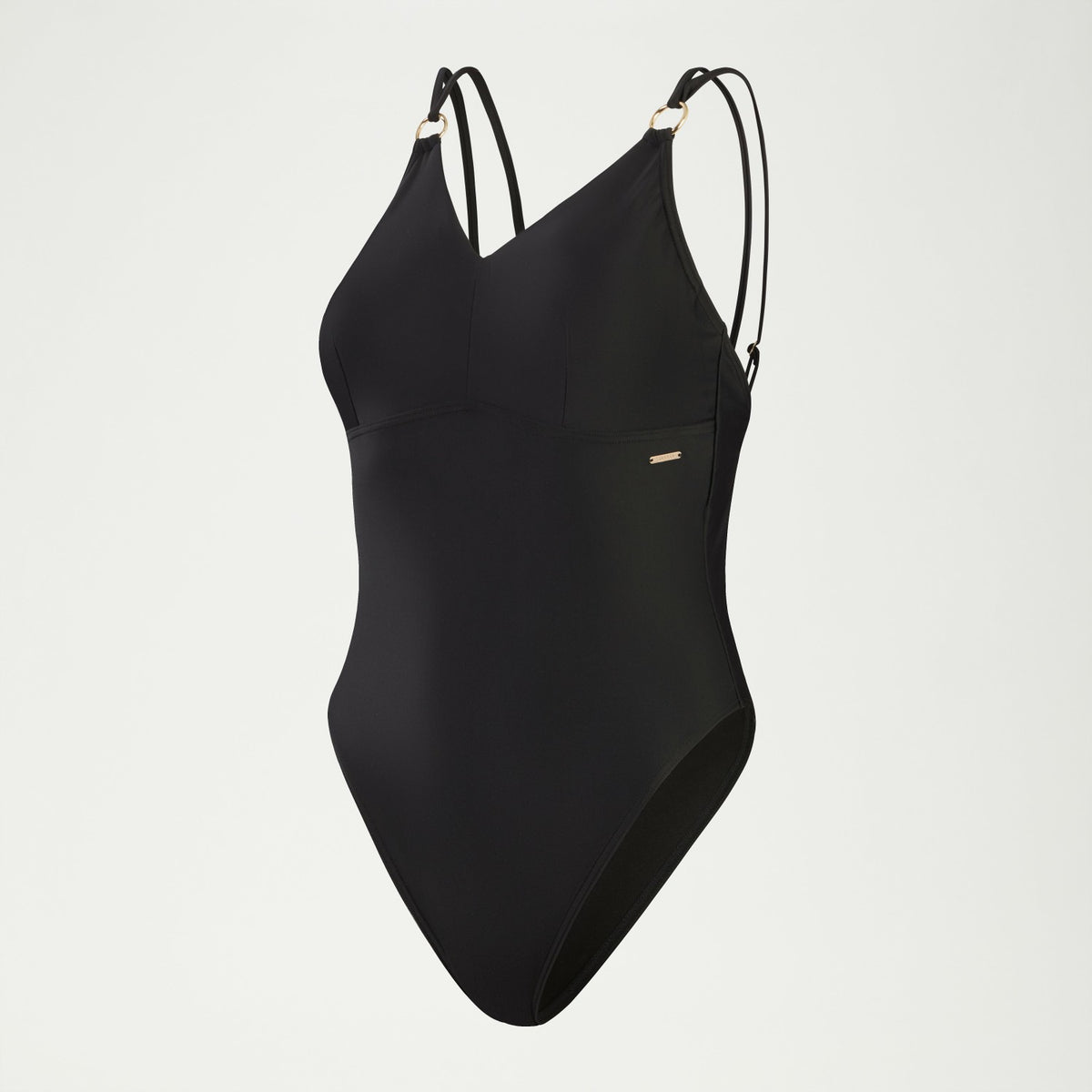 Speedo Shaping Strappy Swimsuit Black