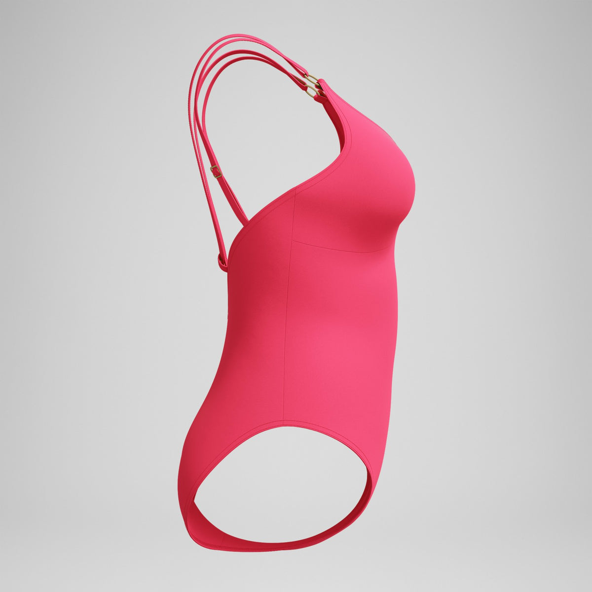 Speedo Shaping Strappy Swimsuit Pink