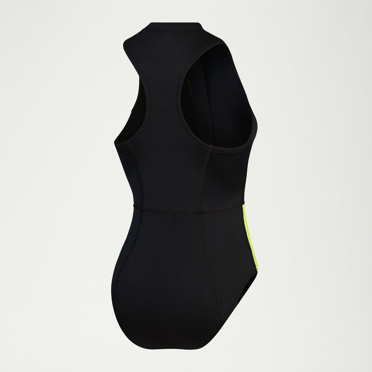 Speedo Sleeveless Thermal Swimsuit Black/Yellow