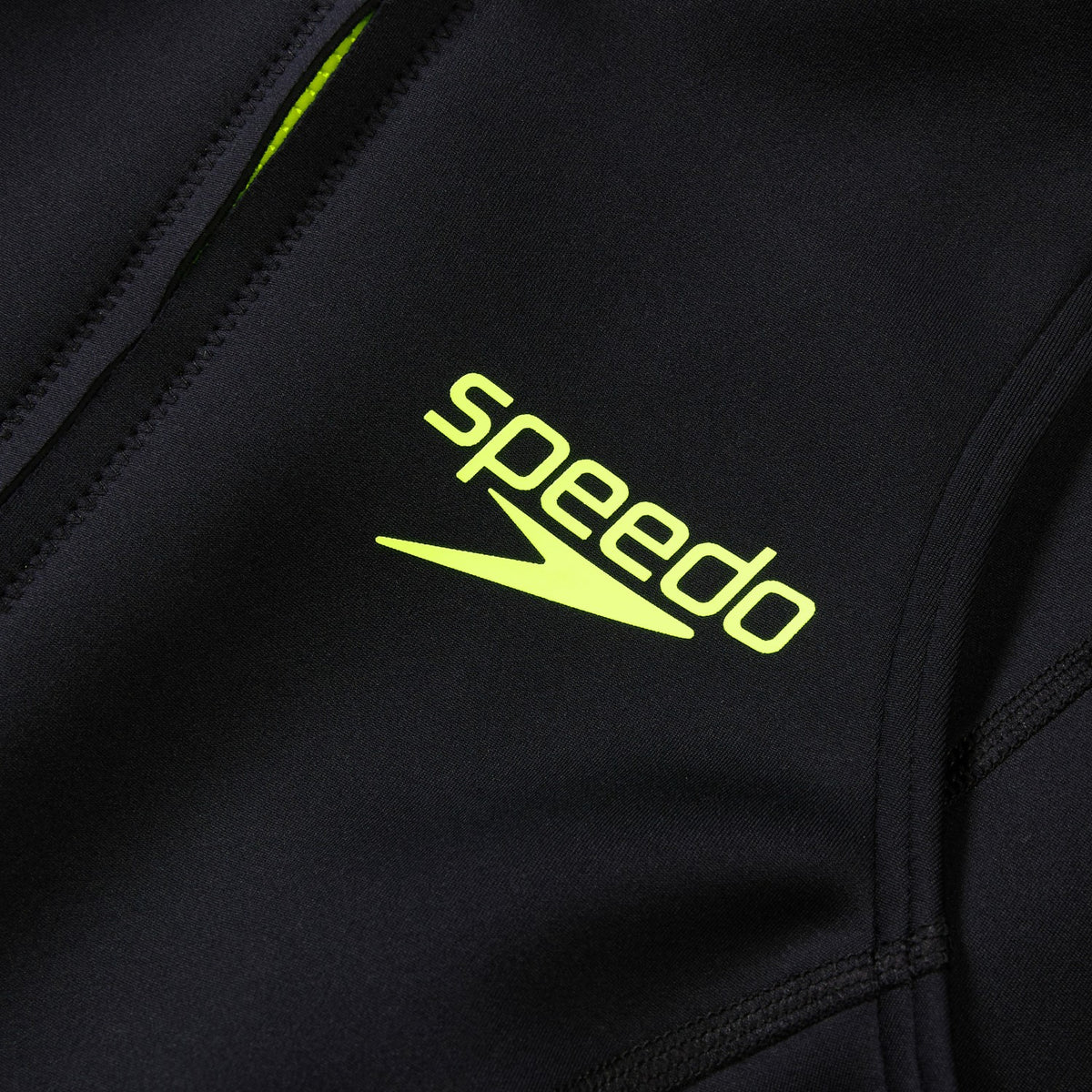 Speedo Sleeveless Thermal Swimsuit Black/Yellow