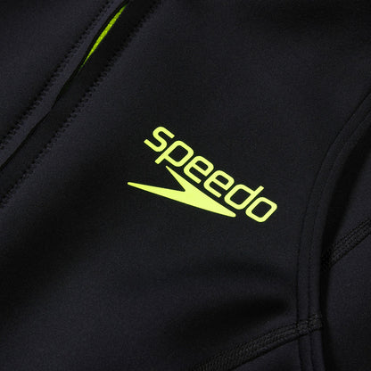 Speedo Sleeveless Thermal Swimsuit Black/Yellow