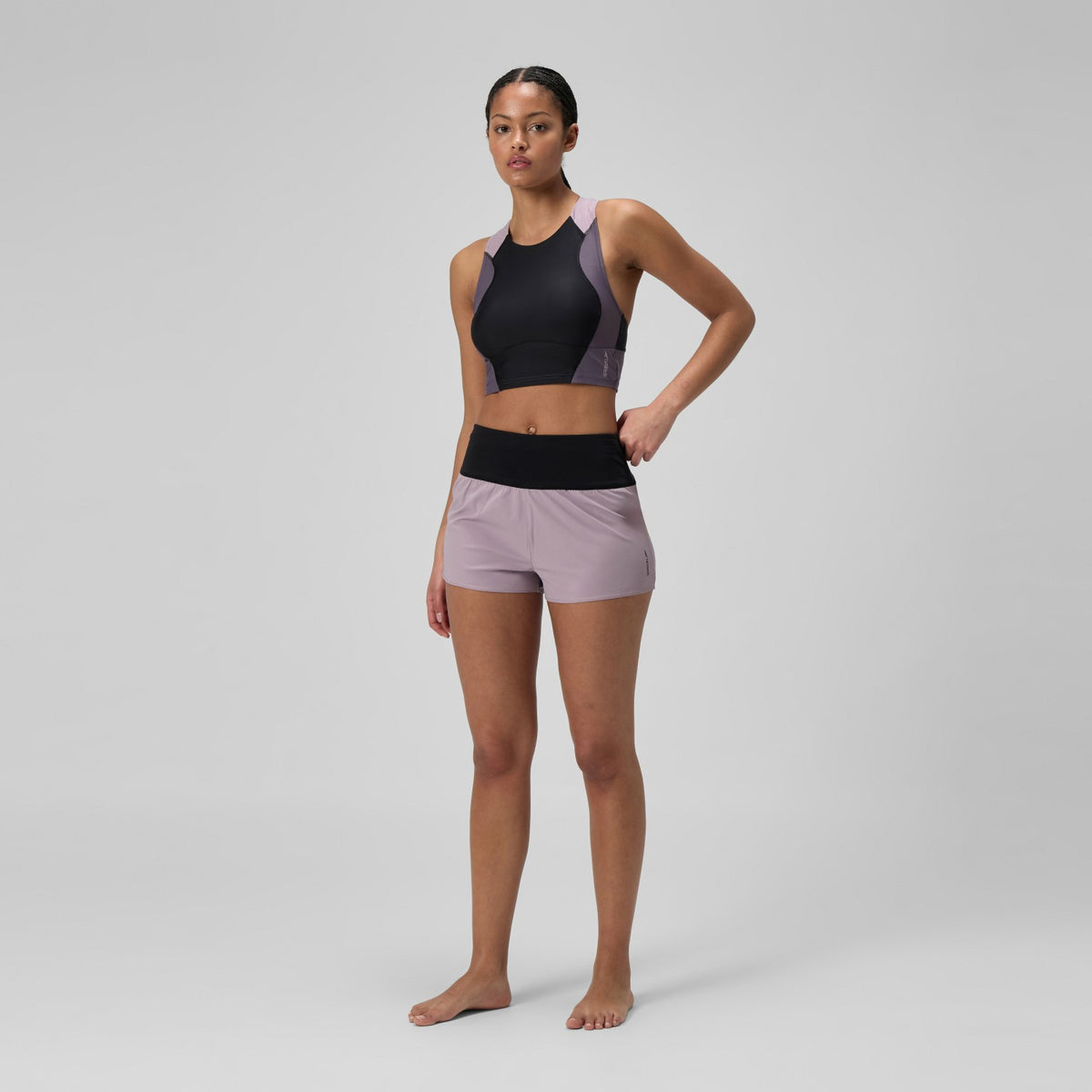Speedo Lookout Solid Swim Shorts Mauve
