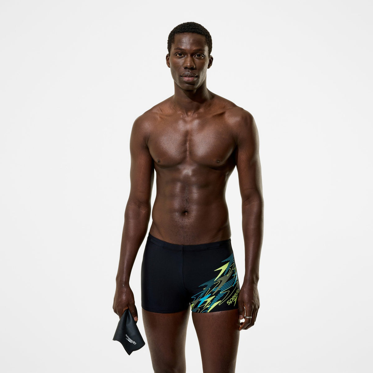 Speedo Logo Aquashorts Black/Green