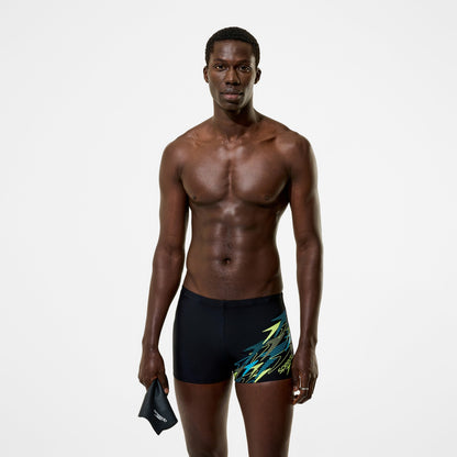 Speedo Logo Aquashorts Black/Green