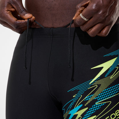 Speedo Logo Aquashorts Black/Green