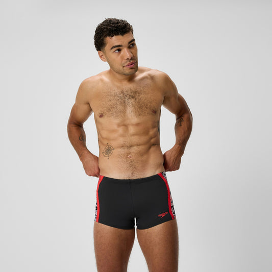 Speedo Hyperboom Splice Aquashorts Black/Red