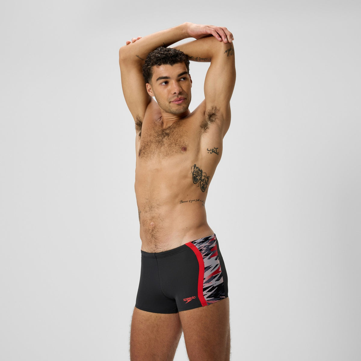 Speedo Hyperboom Splice Aquashorts Black/Red